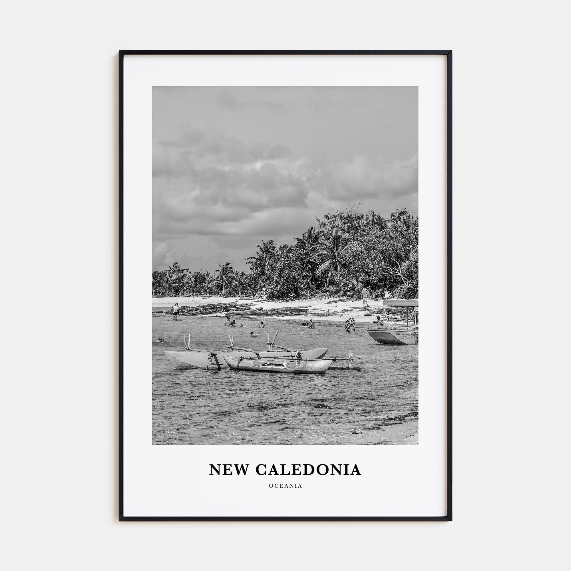 New Caledonia Portrait B&W Poster