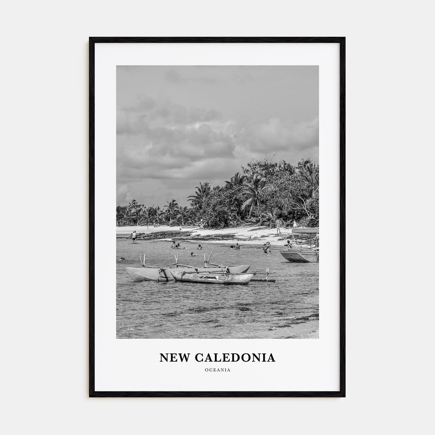 New Caledonia Portrait B&W Poster