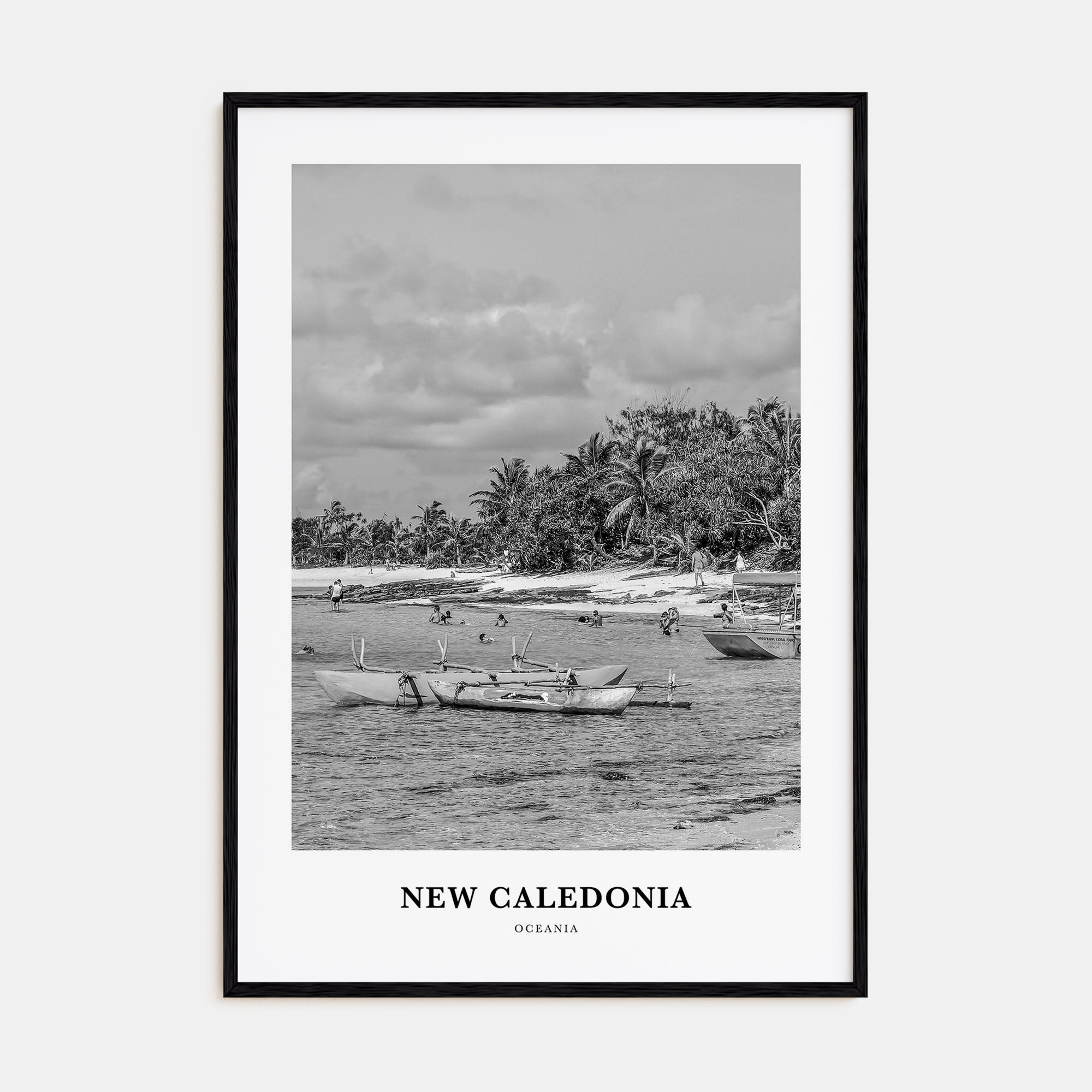 New Caledonia Portrait B&W Poster