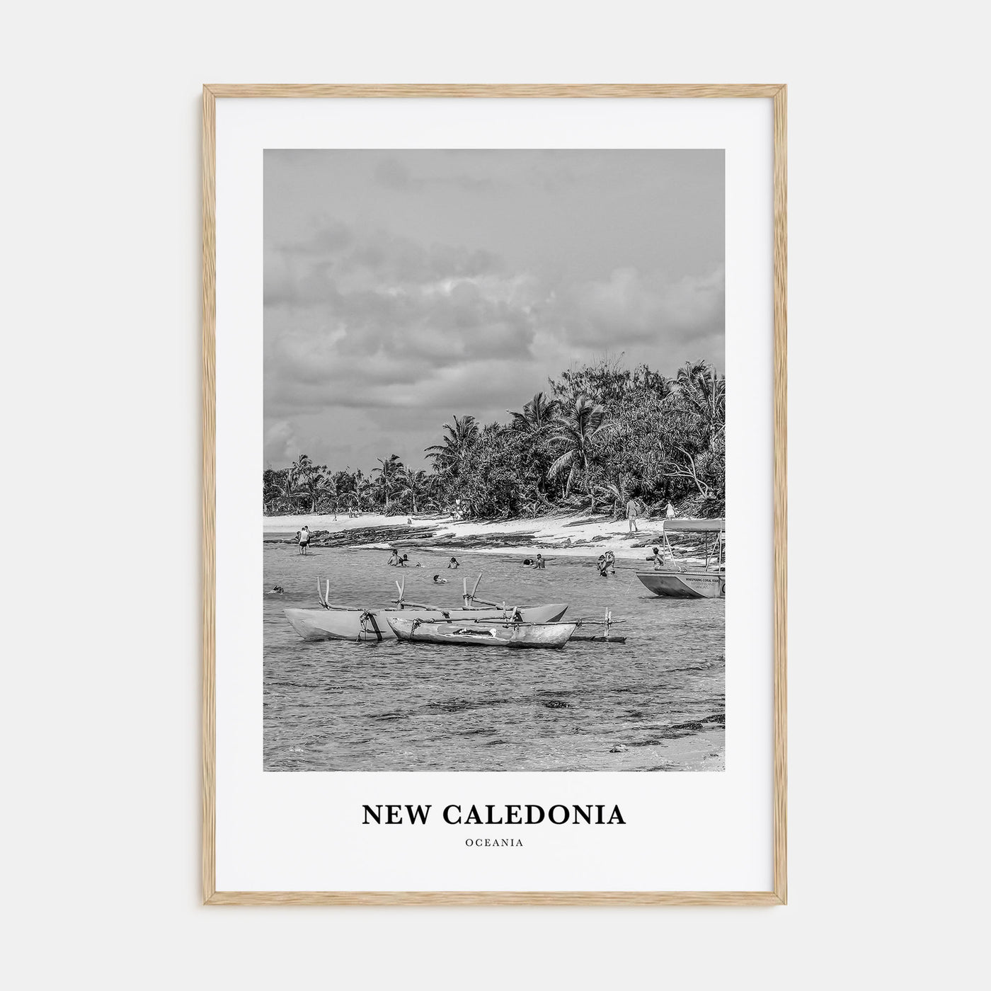 New Caledonia Portrait B&W Poster