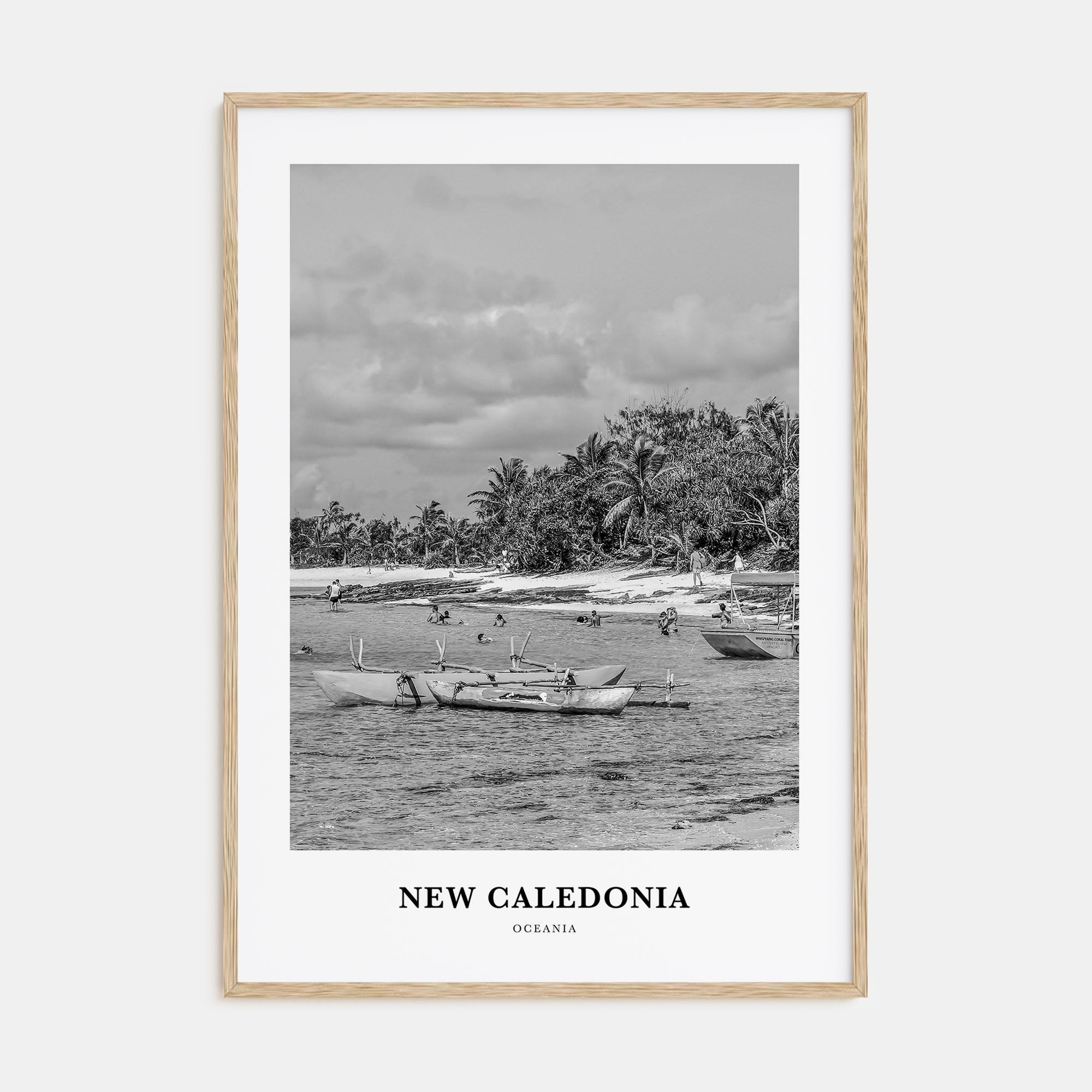 New Caledonia Portrait B&W Poster