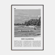 New Caledonia Travel B&W Poster
