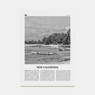 New Caledonia Travel B&W Poster
