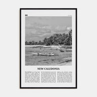 New Caledonia Travel B&W Poster