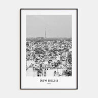 New Delhi Portrait B&W Poster