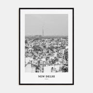 New Delhi Portrait B&W Poster