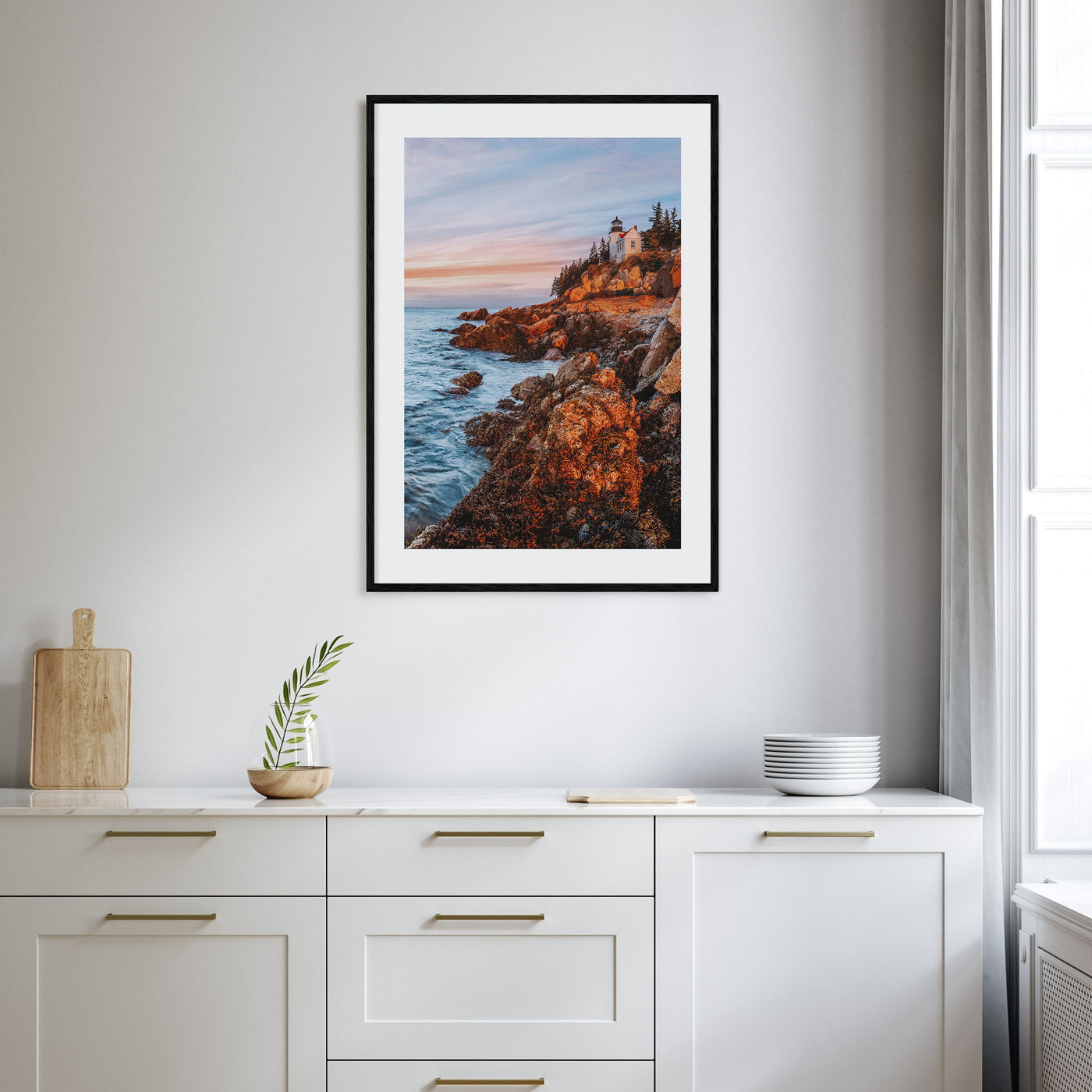 New England Photo Color Poster