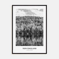 New England Portrait B&W Poster