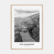 New Hampshire Portrait B&W Poster