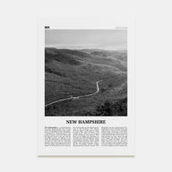 New Hampshire Travel B&W No 2 Poster