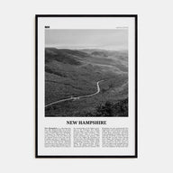 New Hampshire Travel B&W No 2 Poster