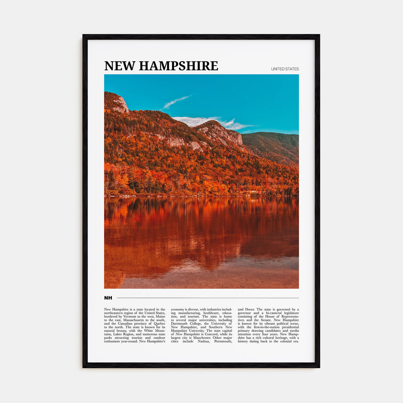 New Hampshire Travel Color No 1 Poster