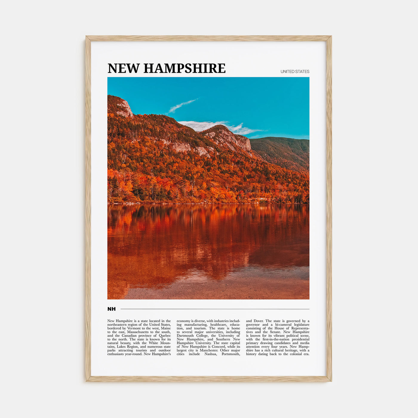 New Hampshire Travel Color No 1 Poster