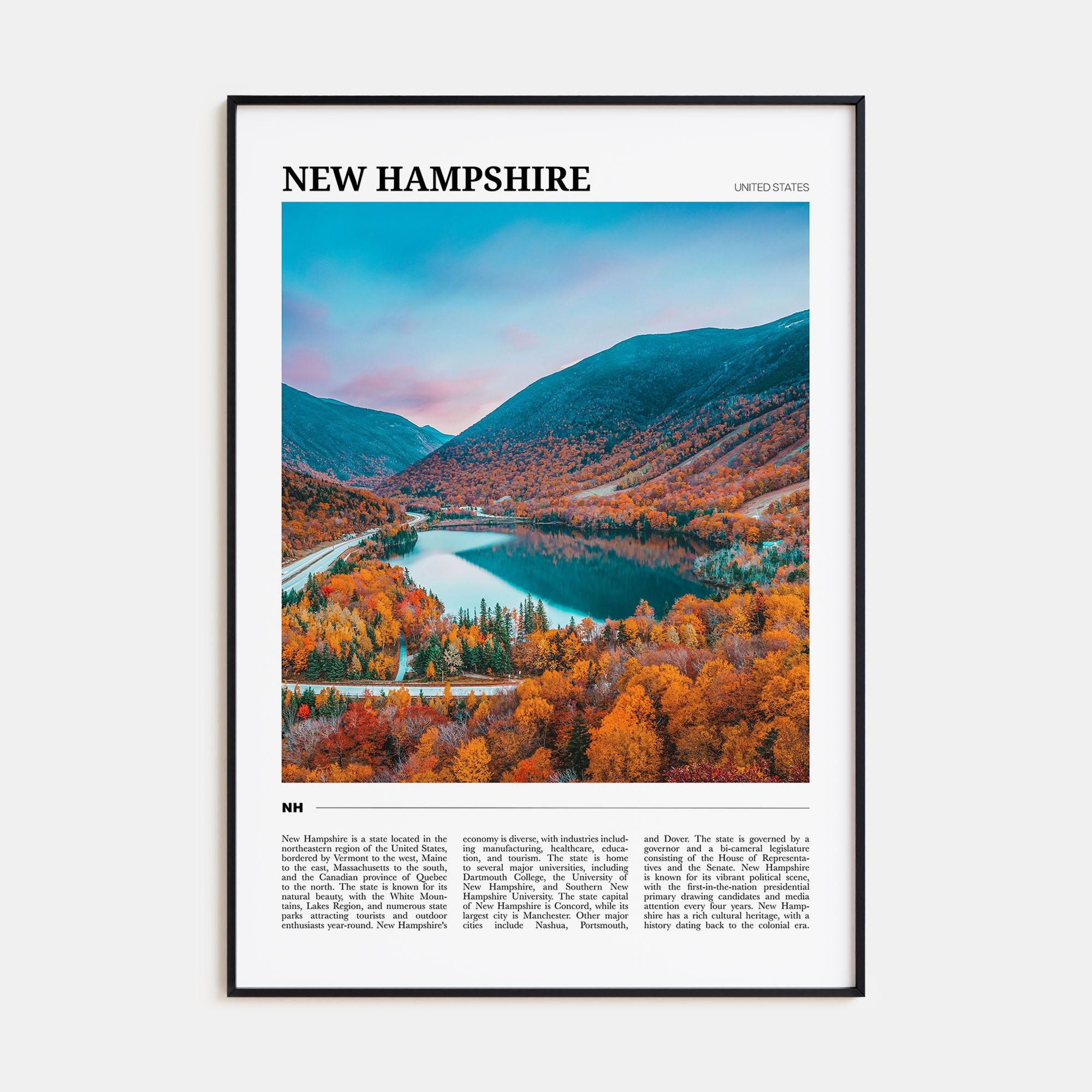 New Hampshire Travel Color No 2 Poster