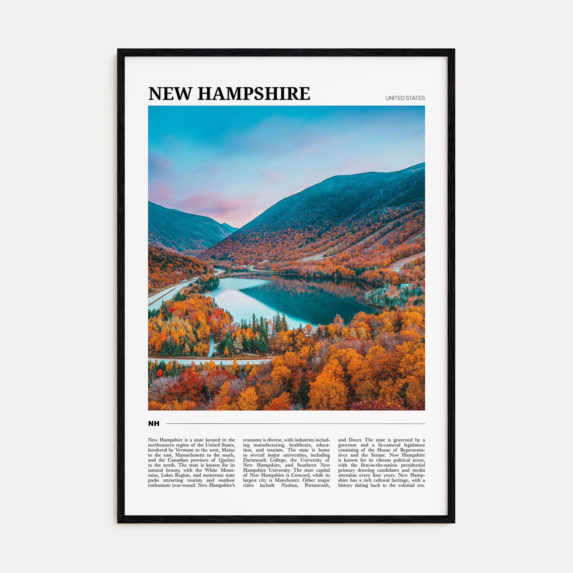 New Hampshire Travel Color No 2 Poster