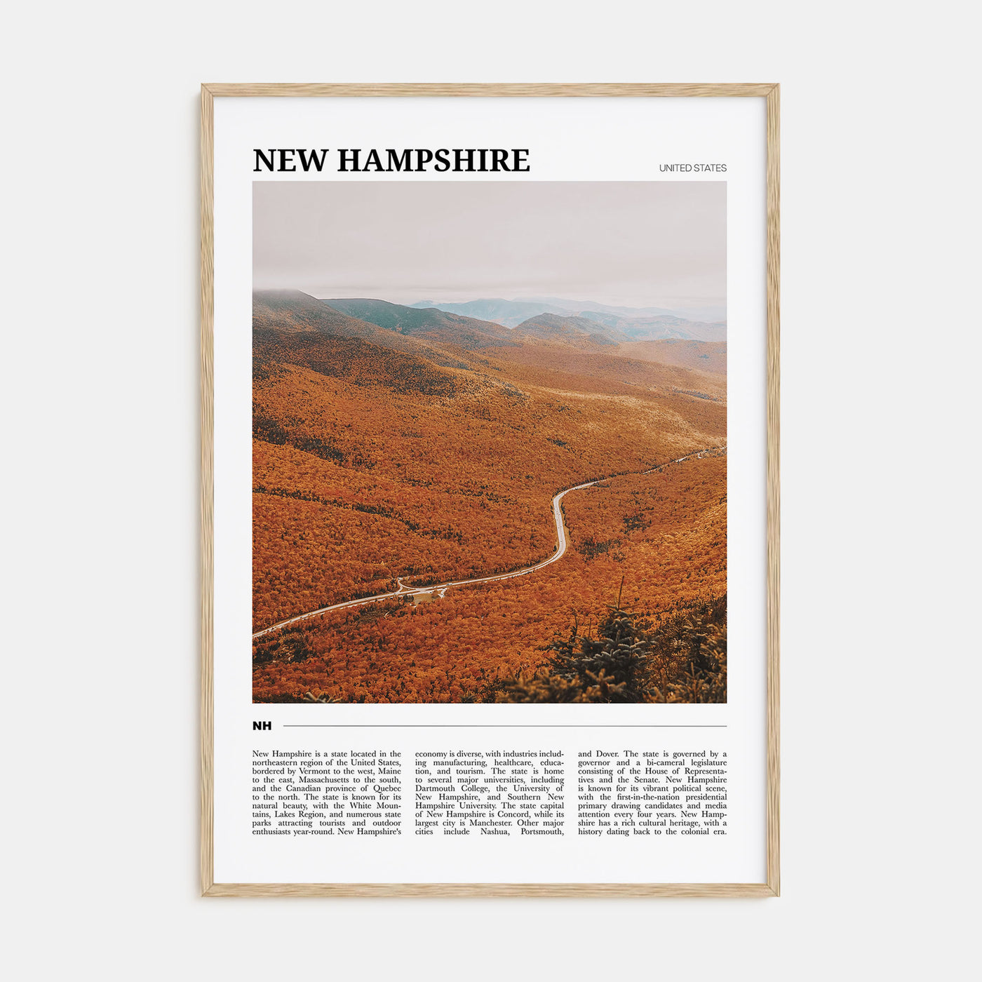 New Hampshire Travel Color No 3 Poster