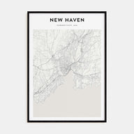 New Haven Map Portrait Poster