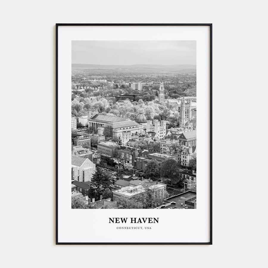 New Haven Portrait B&W Poster