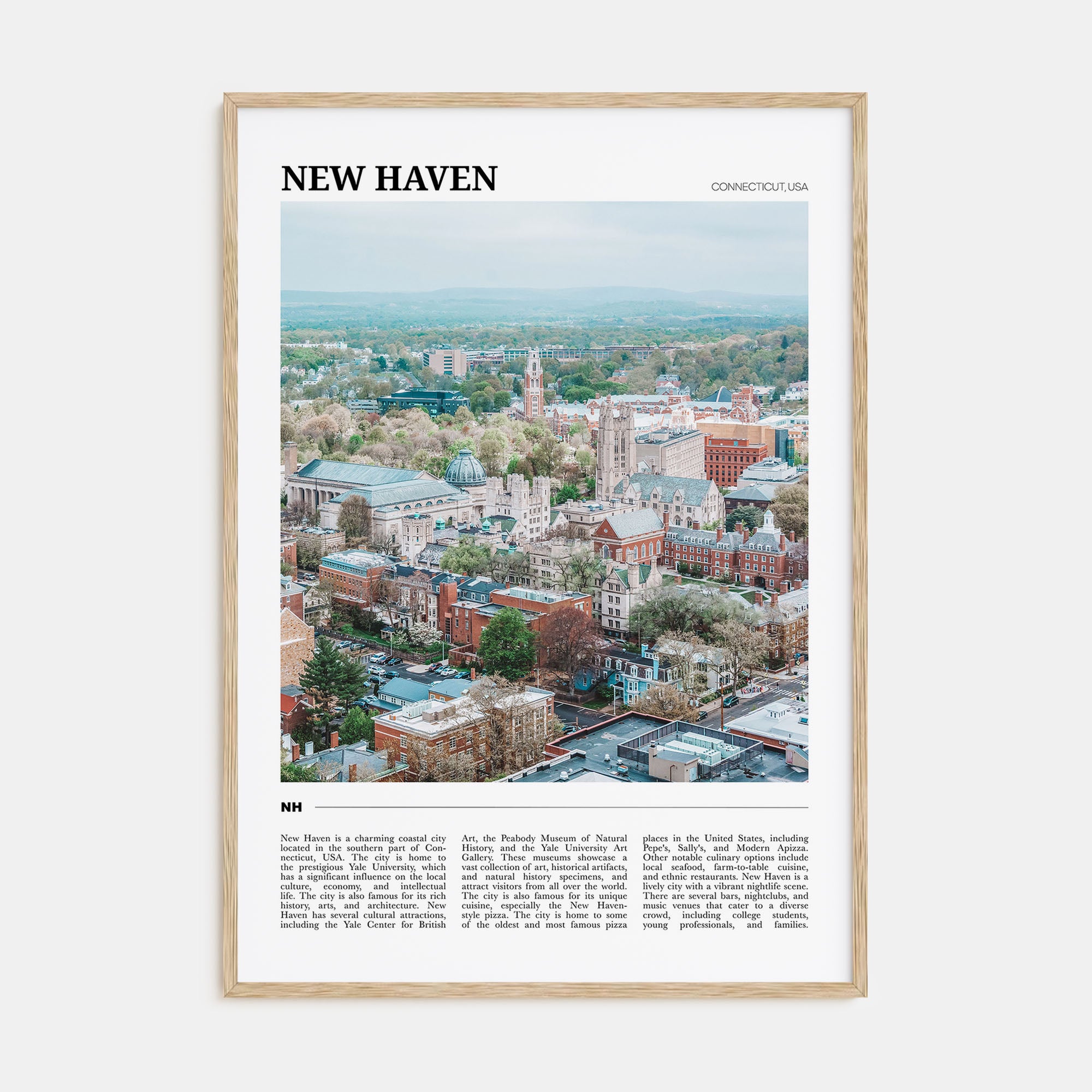 New Haven Travel Color Poster