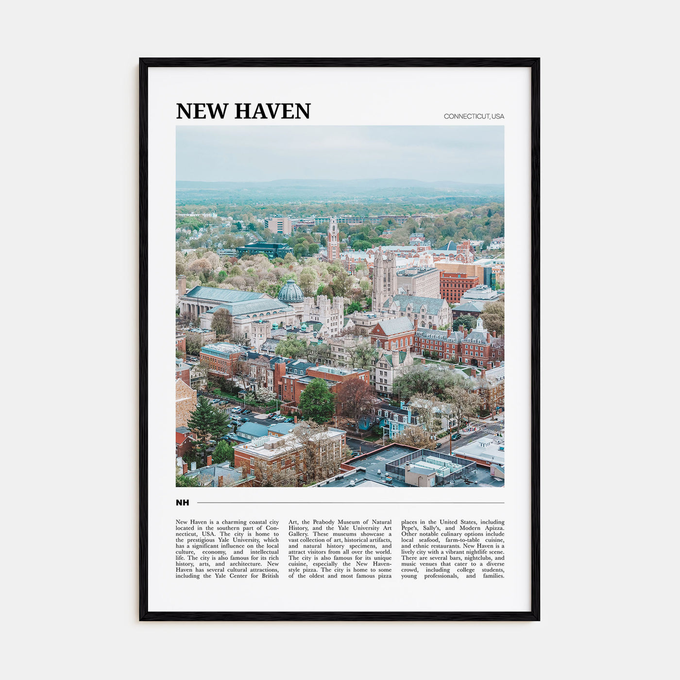 New Haven Travel Color Poster