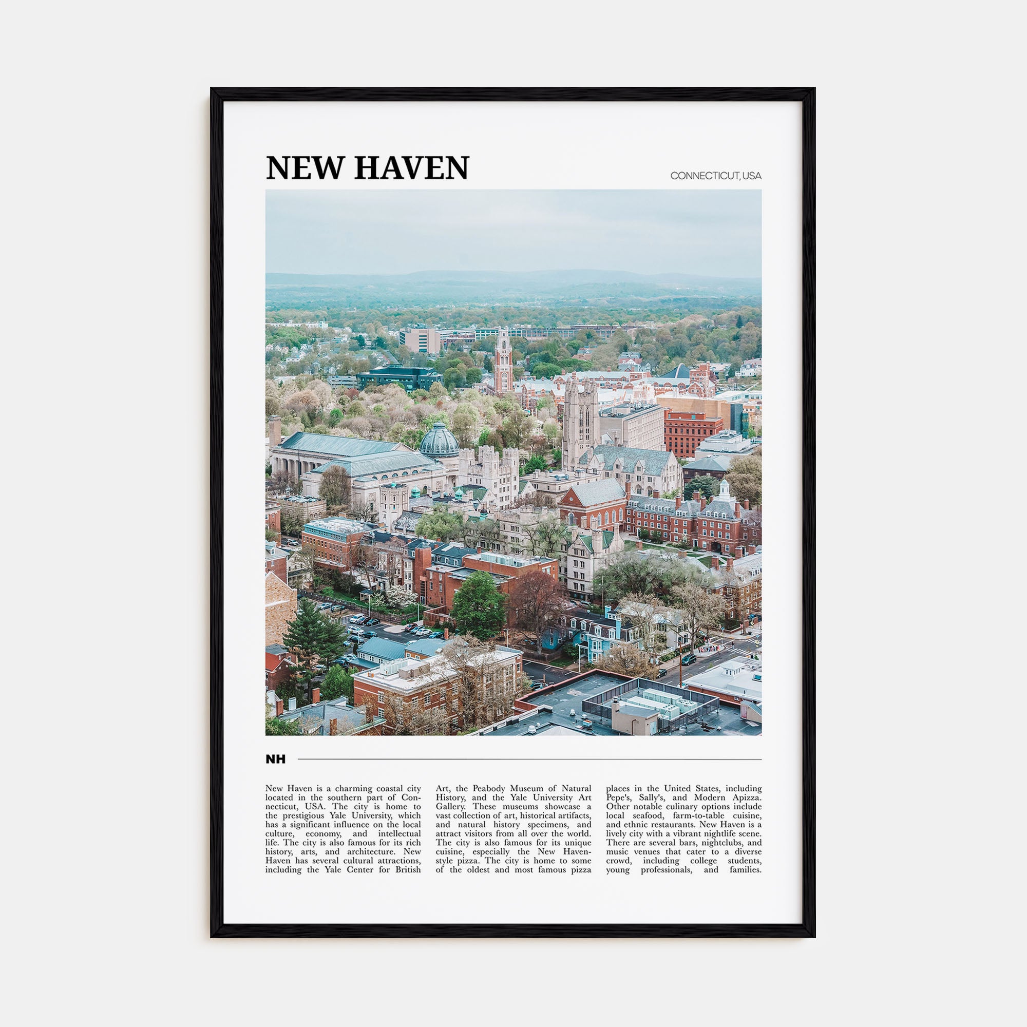 New Haven Travel Color Poster