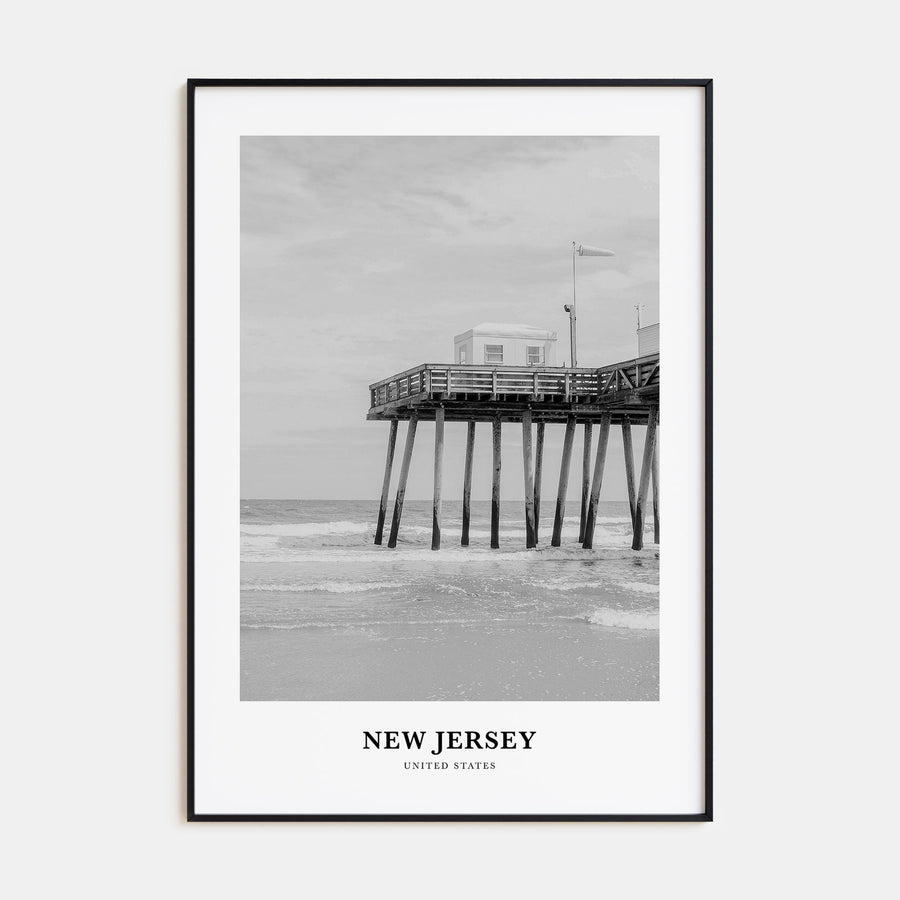 New Jersey Portrait B&W No 1 Poster