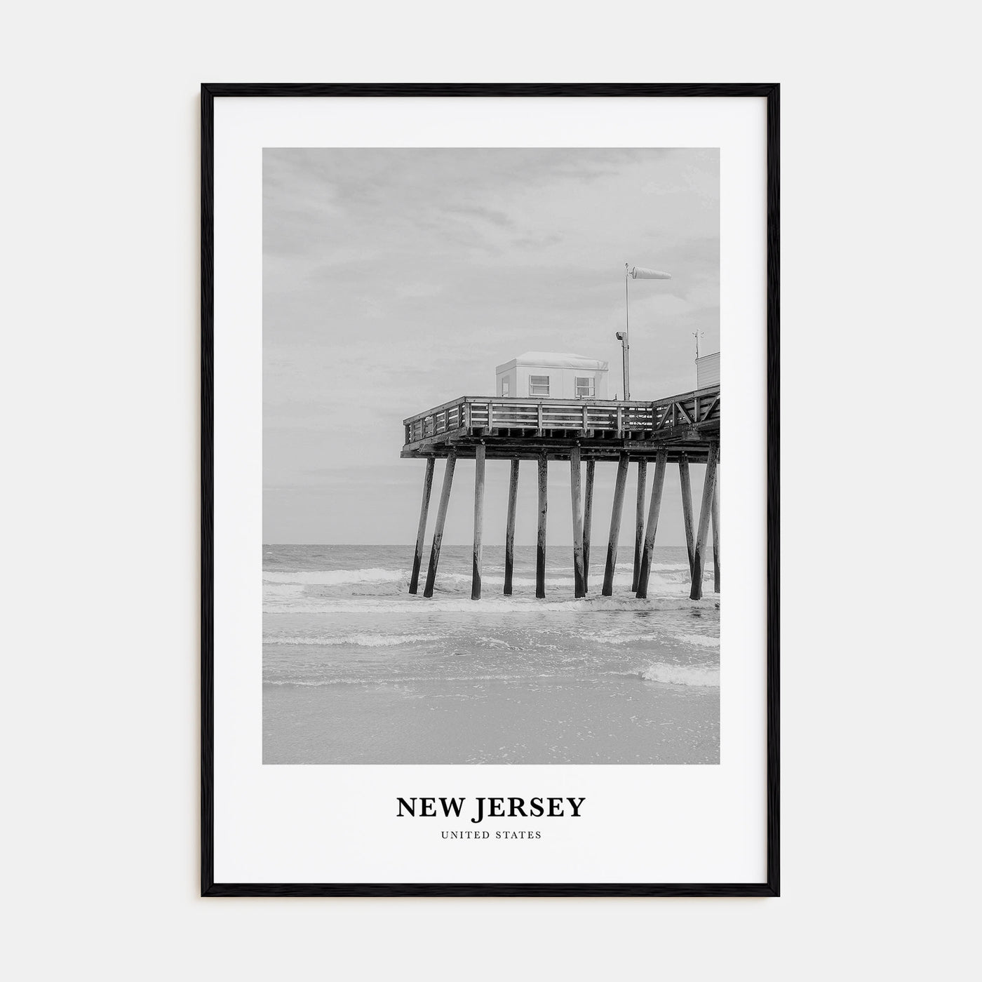 New Jersey Portrait B&W No 1 Poster