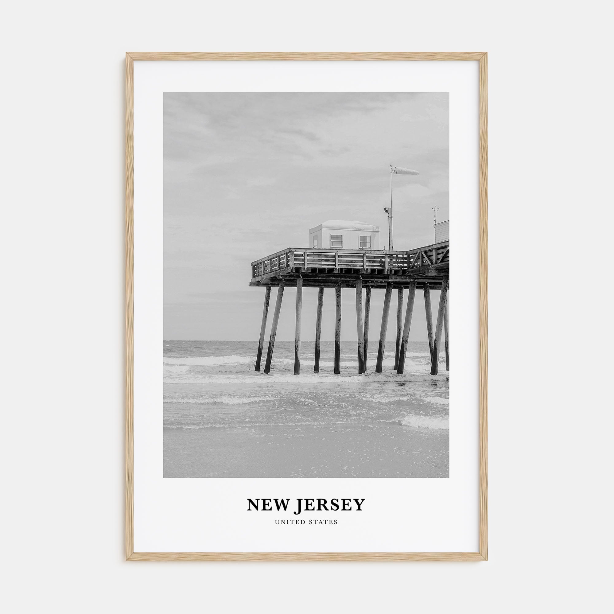 New Jersey Portrait B&W No 1 Poster