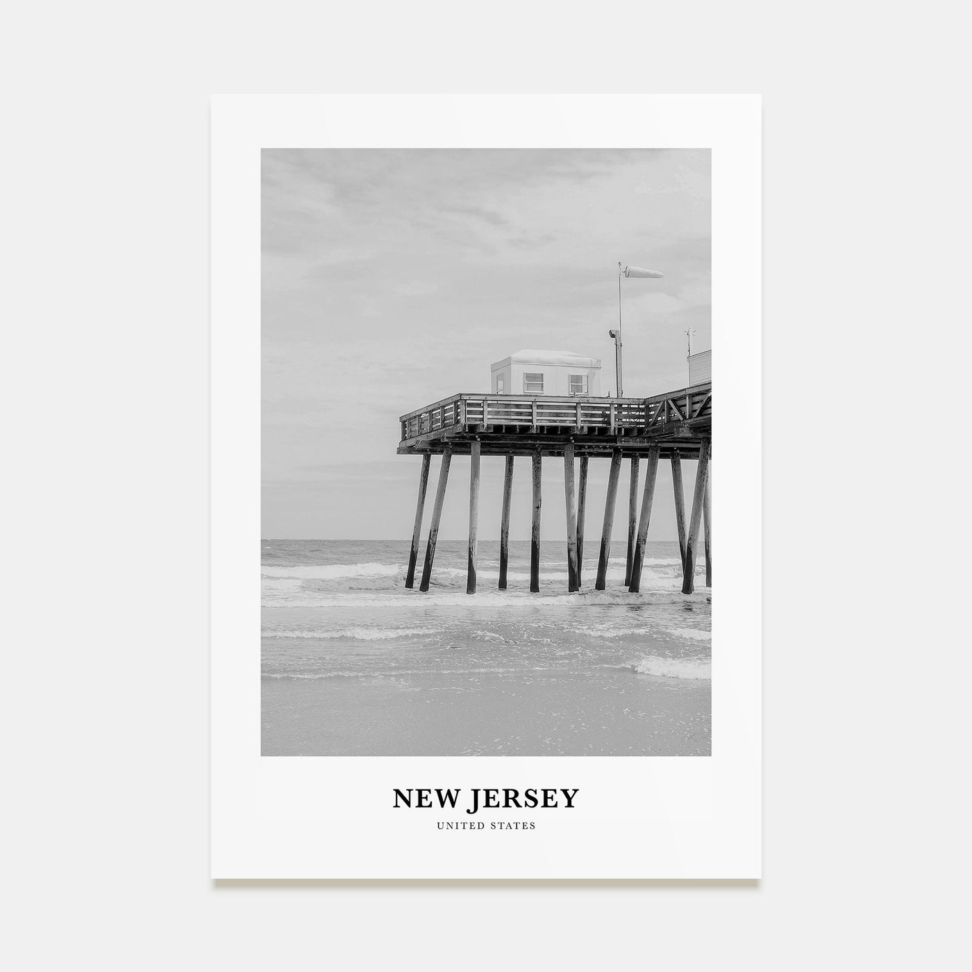 New Jersey Portrait B&W No 1 Poster