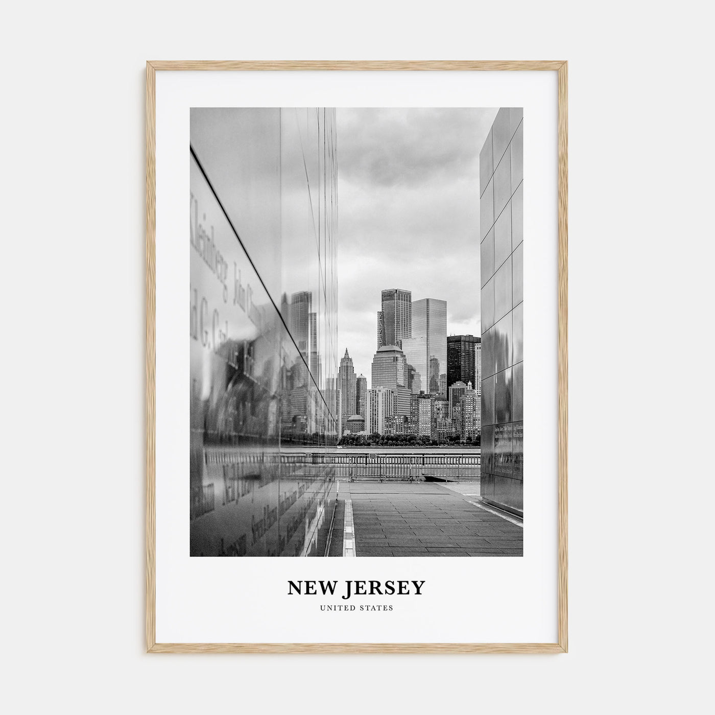 New Jersey Portrait B&W No 2 Poster