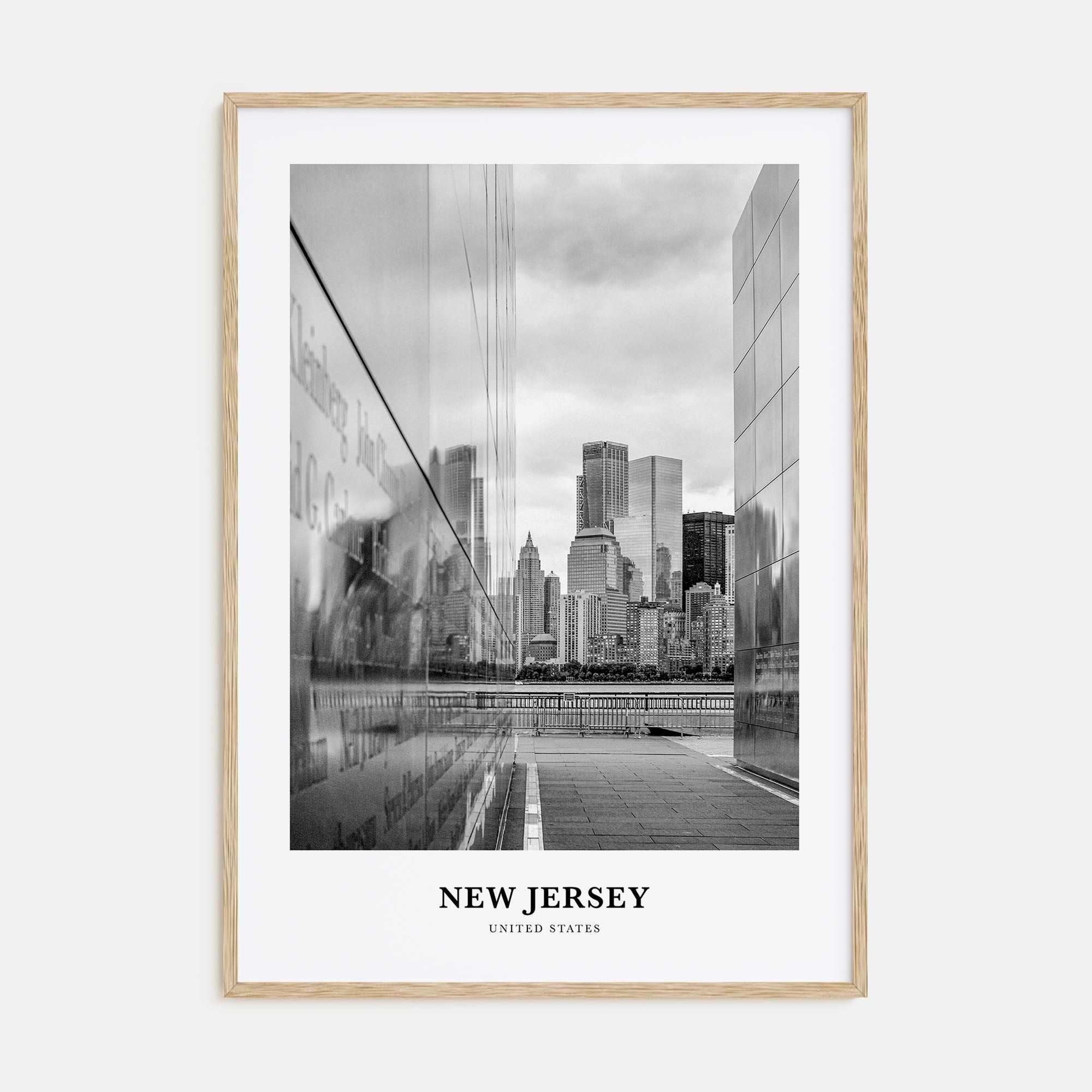 New Jersey Portrait B&W No 2 Poster