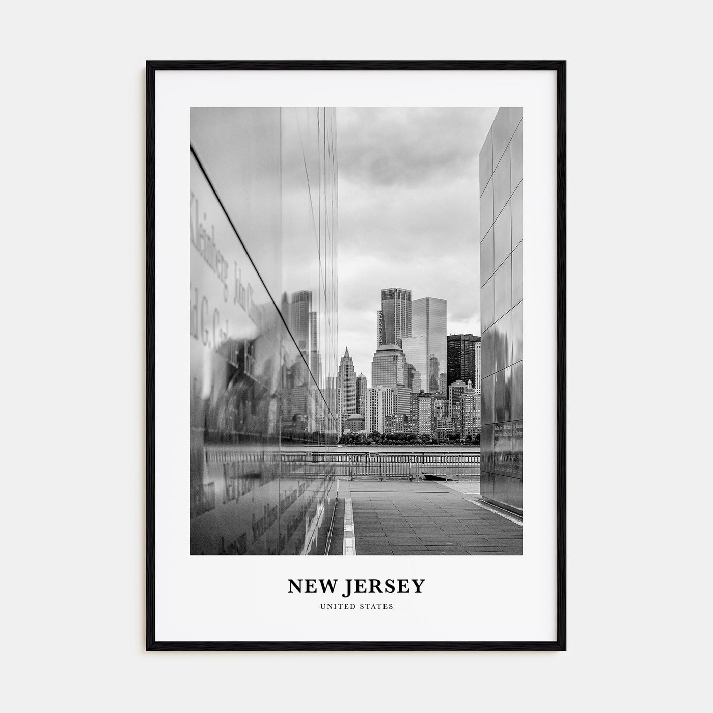 New Jersey Portrait B&W No 2 Poster