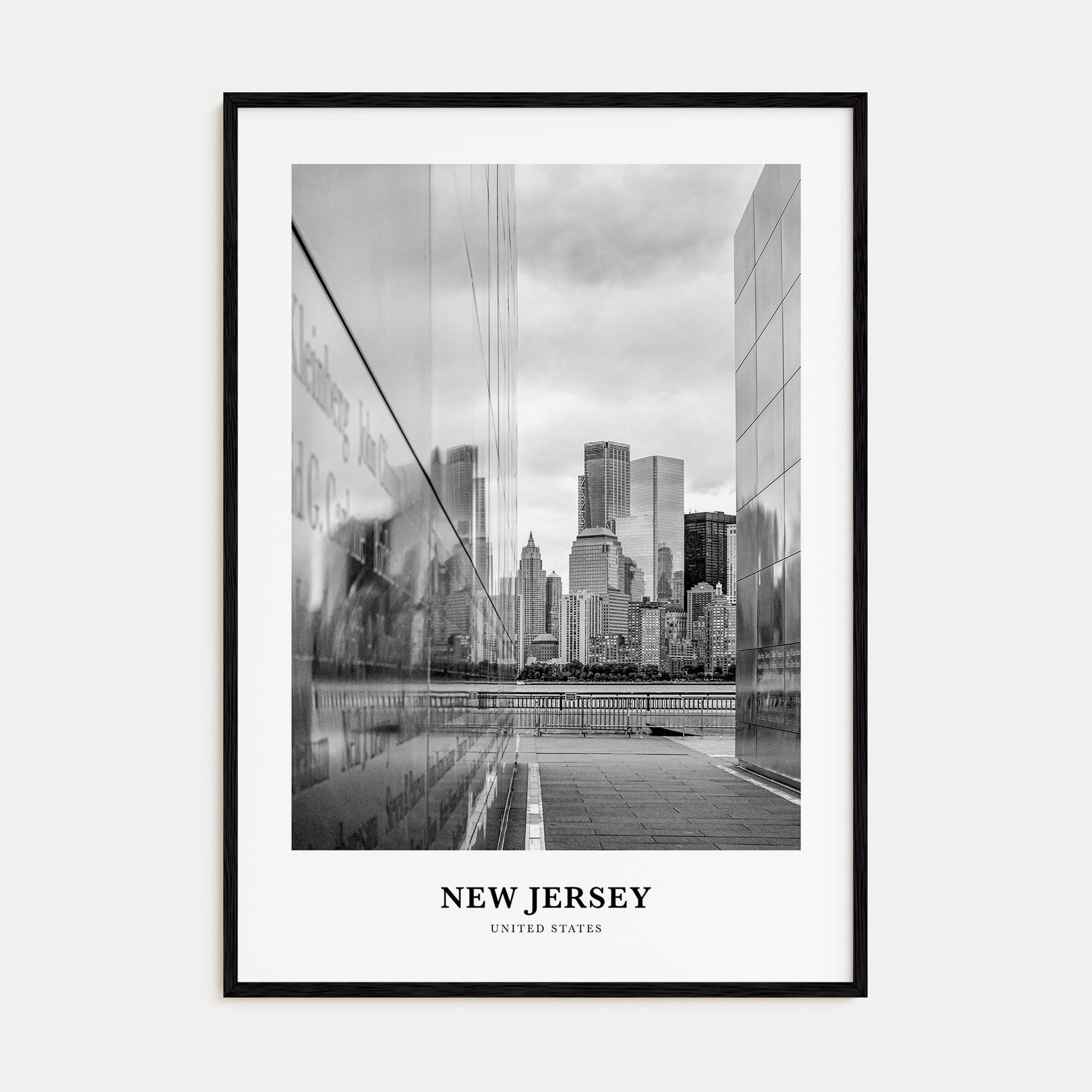 New Jersey Portrait B&W No 2 Poster