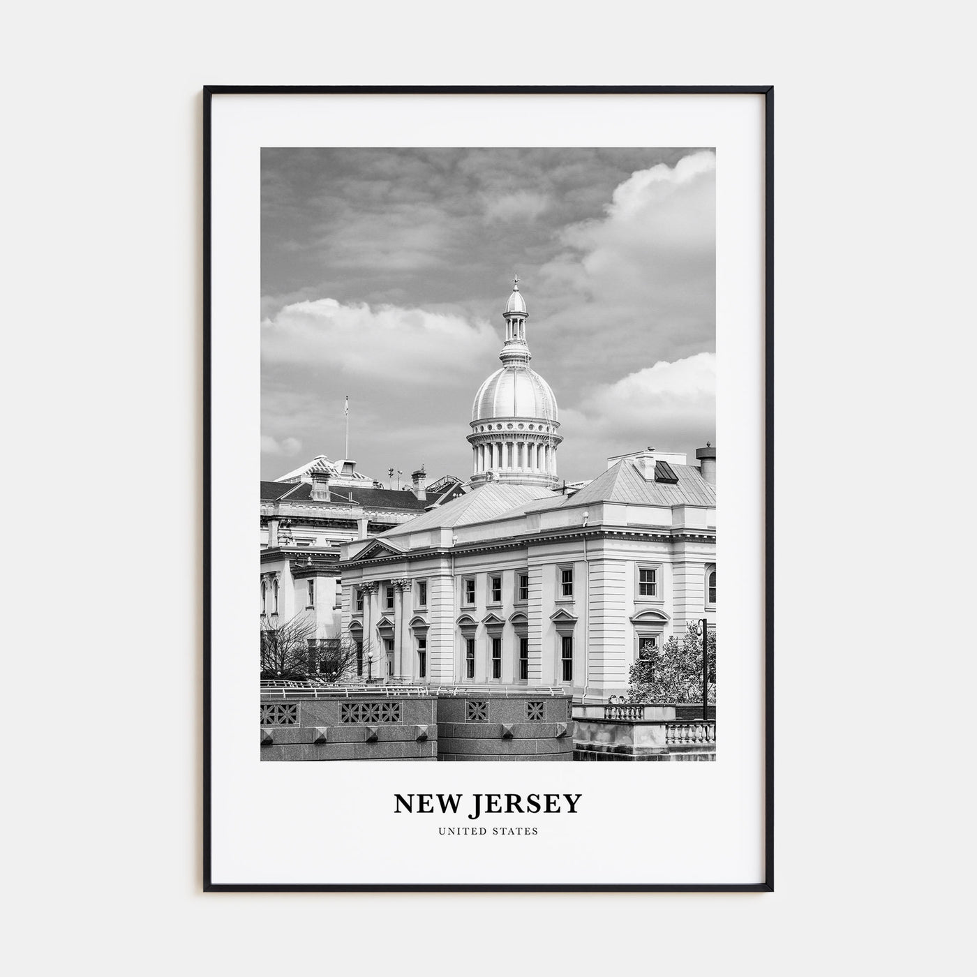 New Jersey Portrait B&W No 3 Poster
