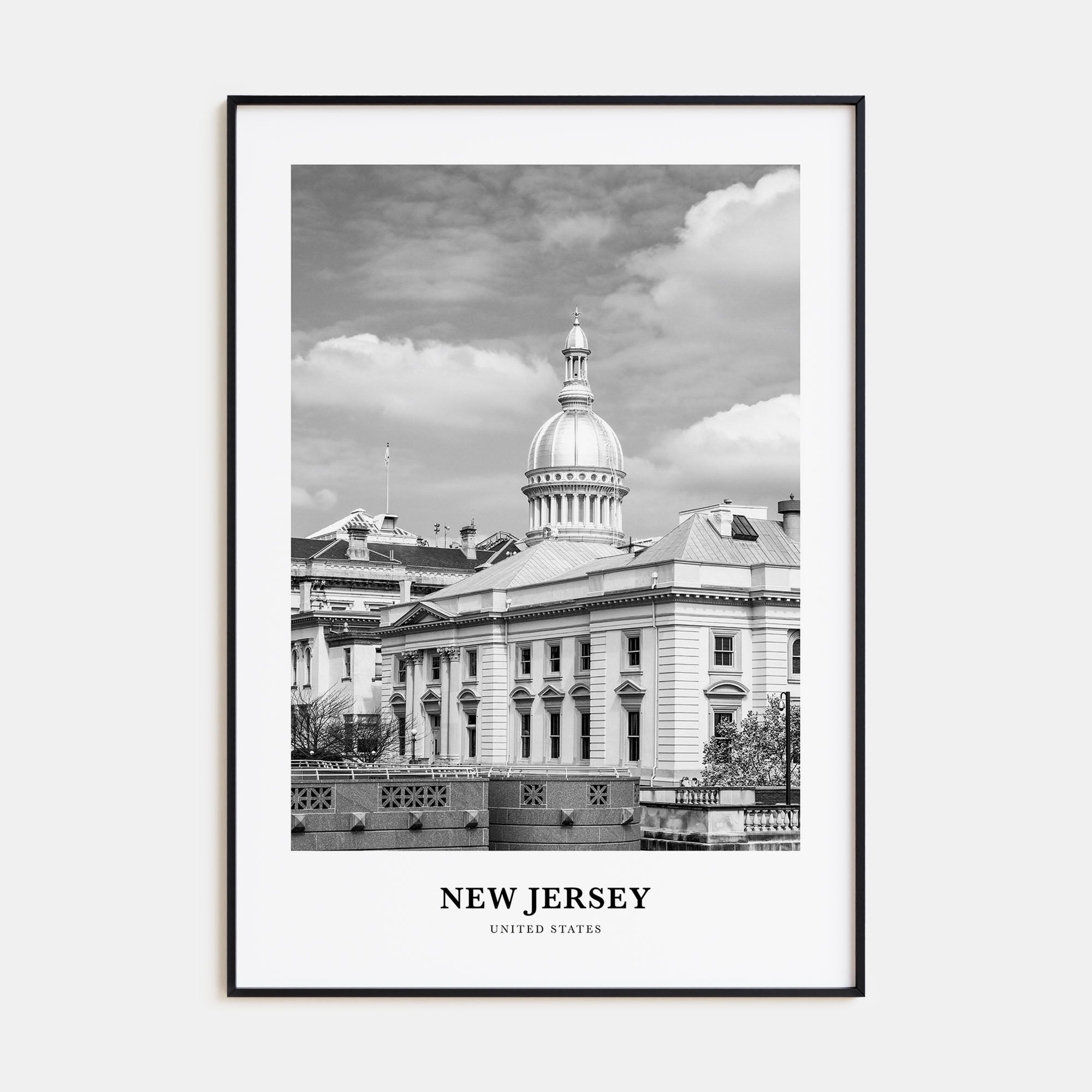 New Jersey Portrait B&W No 3 Poster