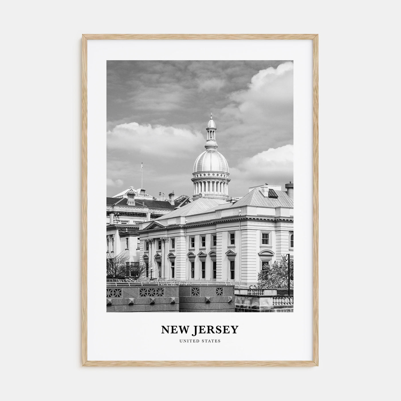 New Jersey Portrait B&W No 3 Poster