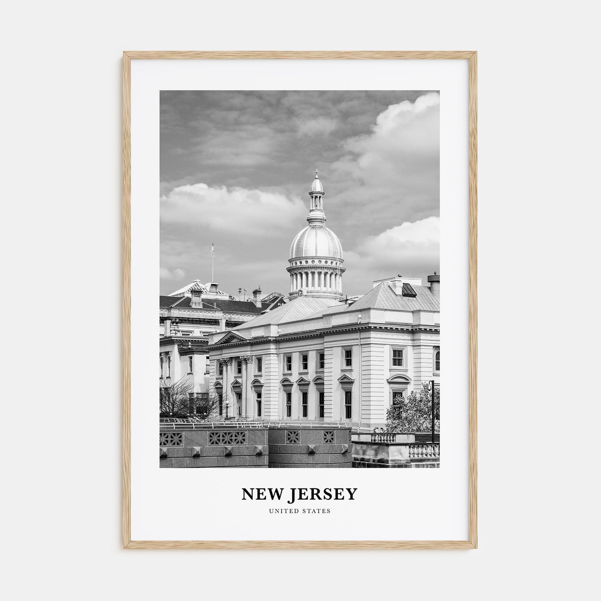 New Jersey Portrait B&W No 3 Poster