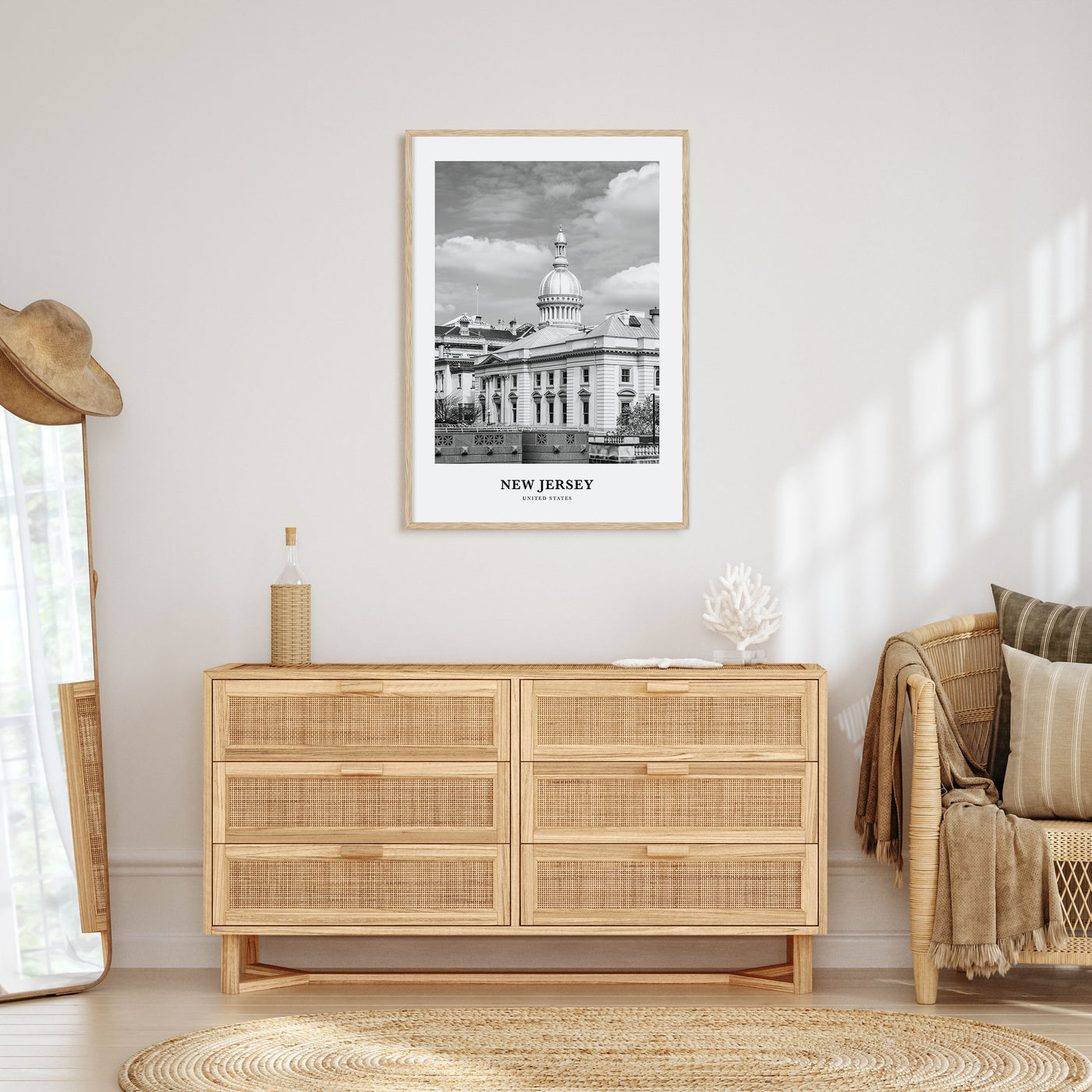 New Jersey Portrait B&W No 3 Poster