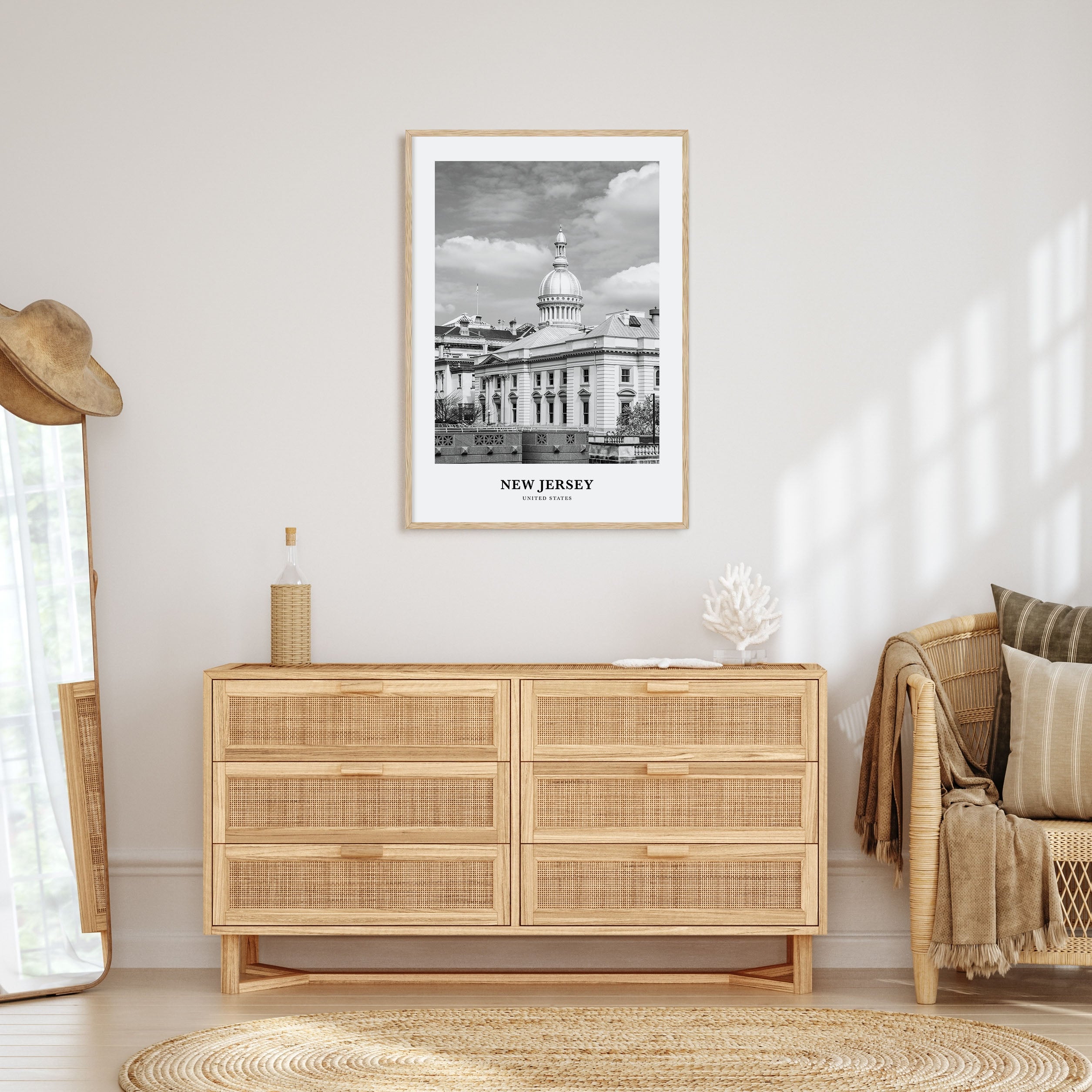 New Jersey Portrait B&W No 3 Poster