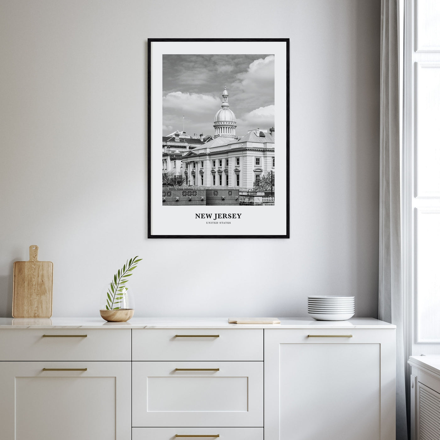 New Jersey Portrait B&W No 3 Poster