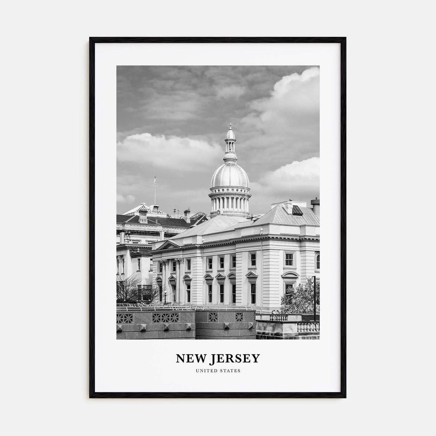 New Jersey Portrait B&W No 3 Poster