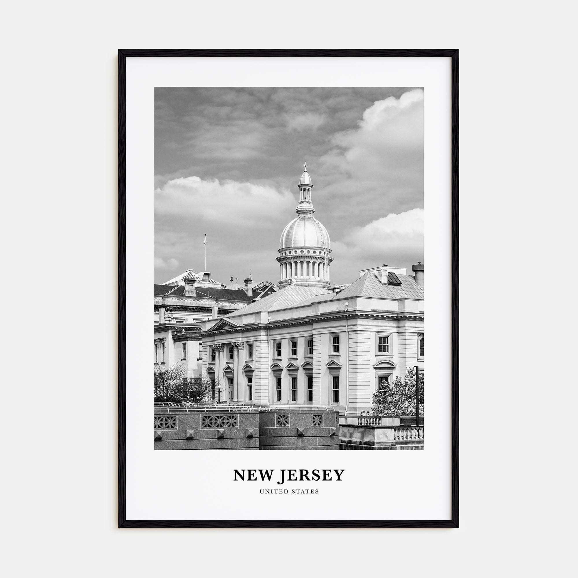 New Jersey Portrait B&W No 3 Poster