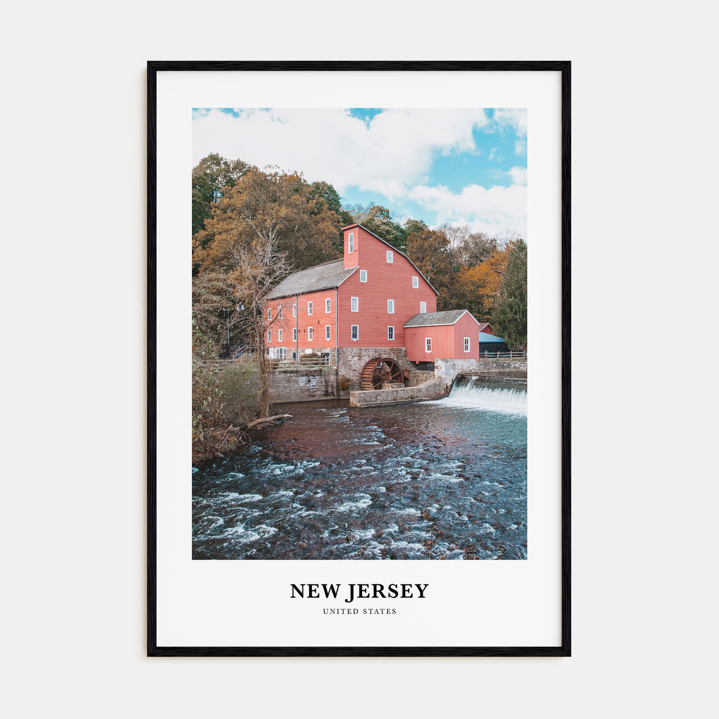 New Jersey Portrait Color No 1 Poster