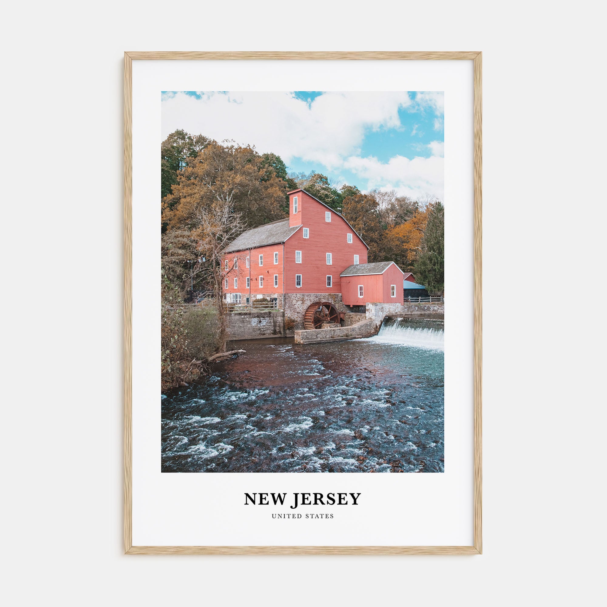 New Jersey Portrait Color No 1 Poster