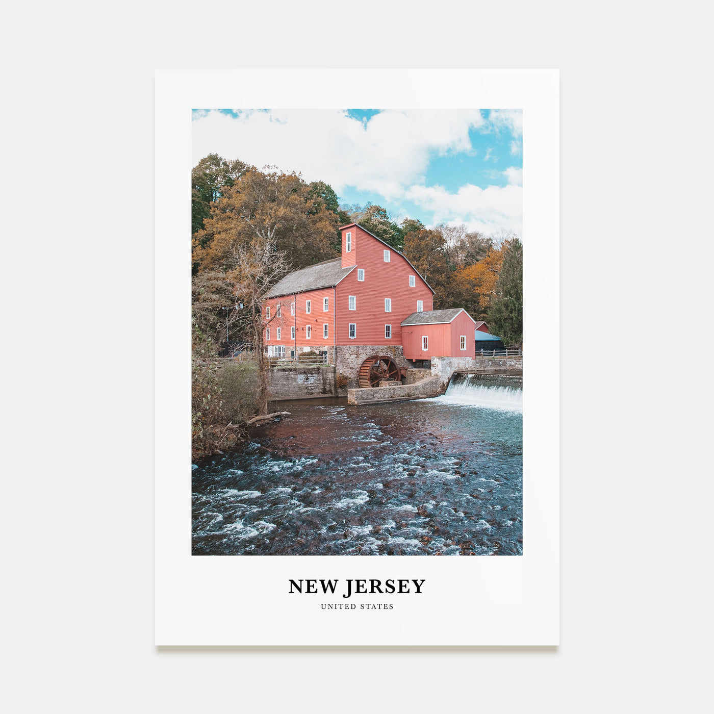New Jersey Portrait Color No 1 Poster