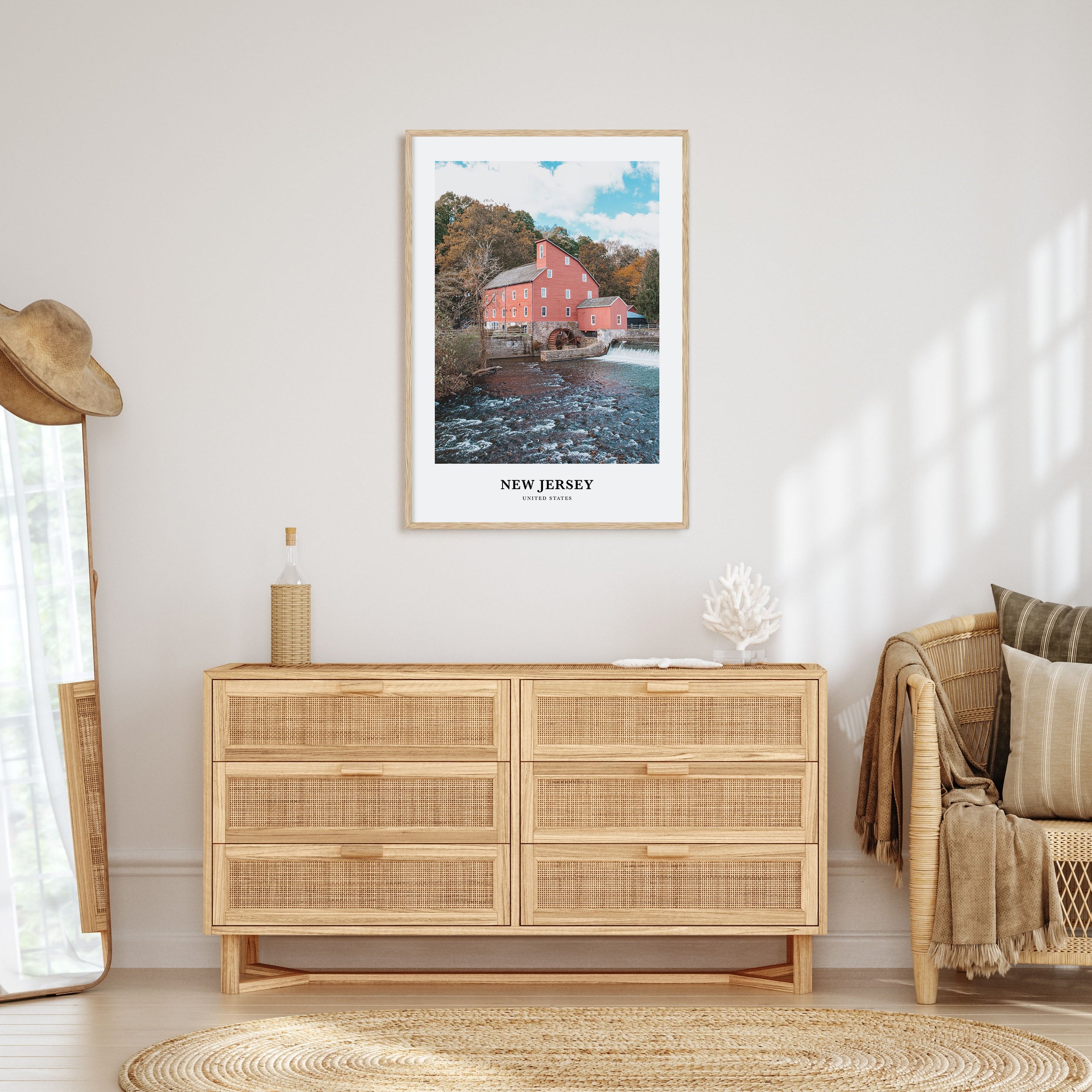 New Jersey Portrait Color No 1 Poster