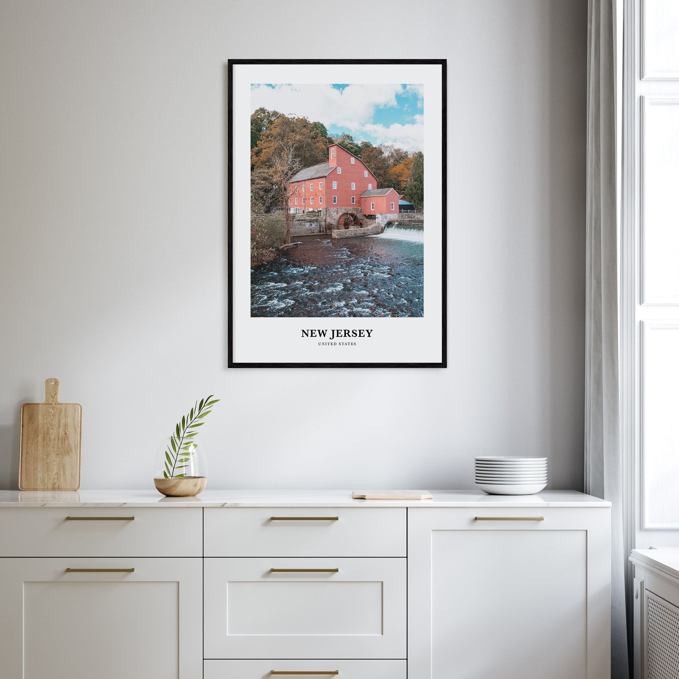 New Jersey Portrait Color No 1 Poster