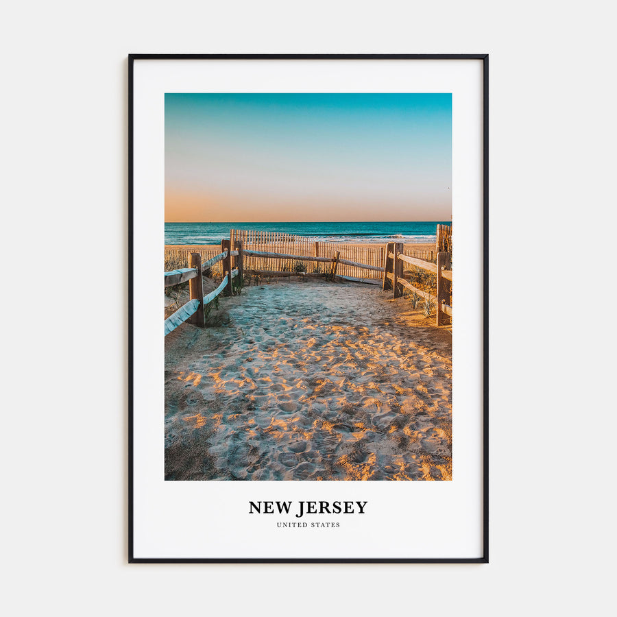 New Jersey Portrait Color No 2 Poster