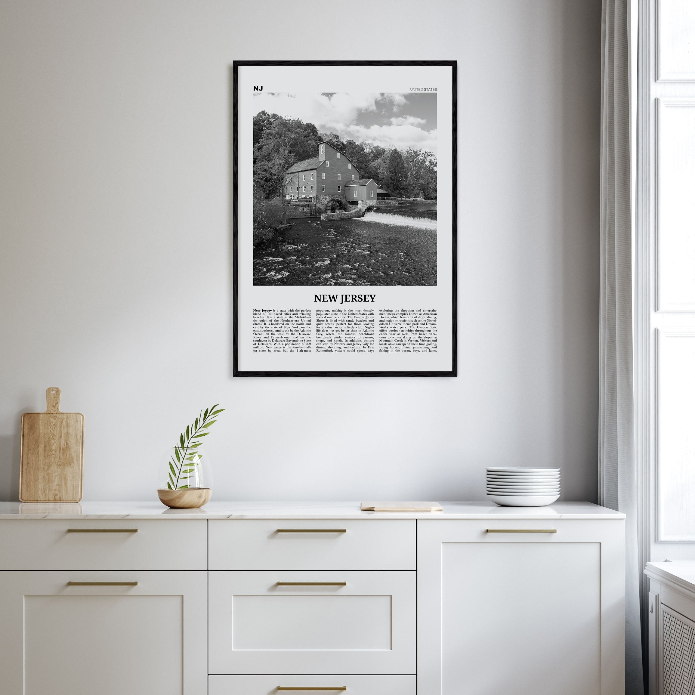 New Jersey Travel B&W No 5 Poster