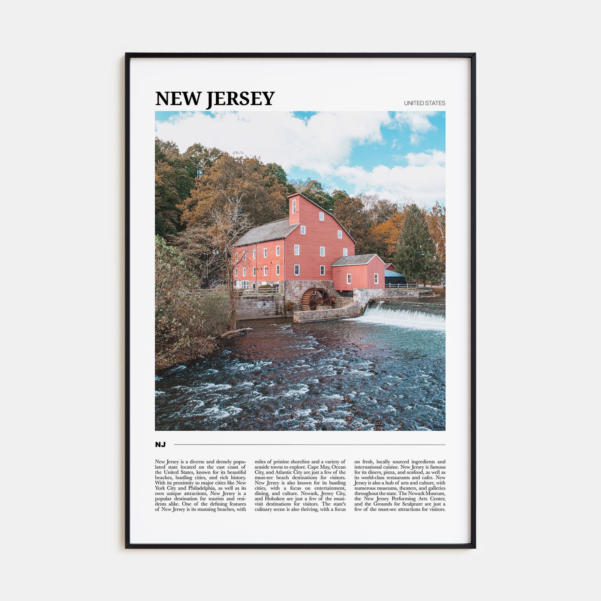 New Jersey Travel Color No 1 Poster